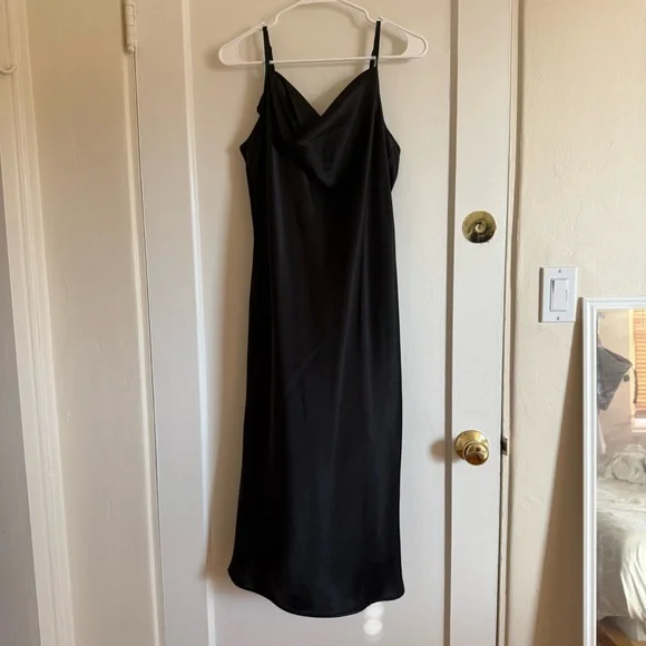 bebe Black Midi Dress - Picture 1 of 4